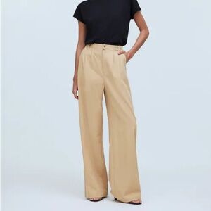Madewell Tan Wide-Leg Women's Pants